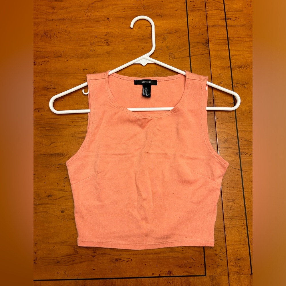 Women's Coral Crop Tank Top